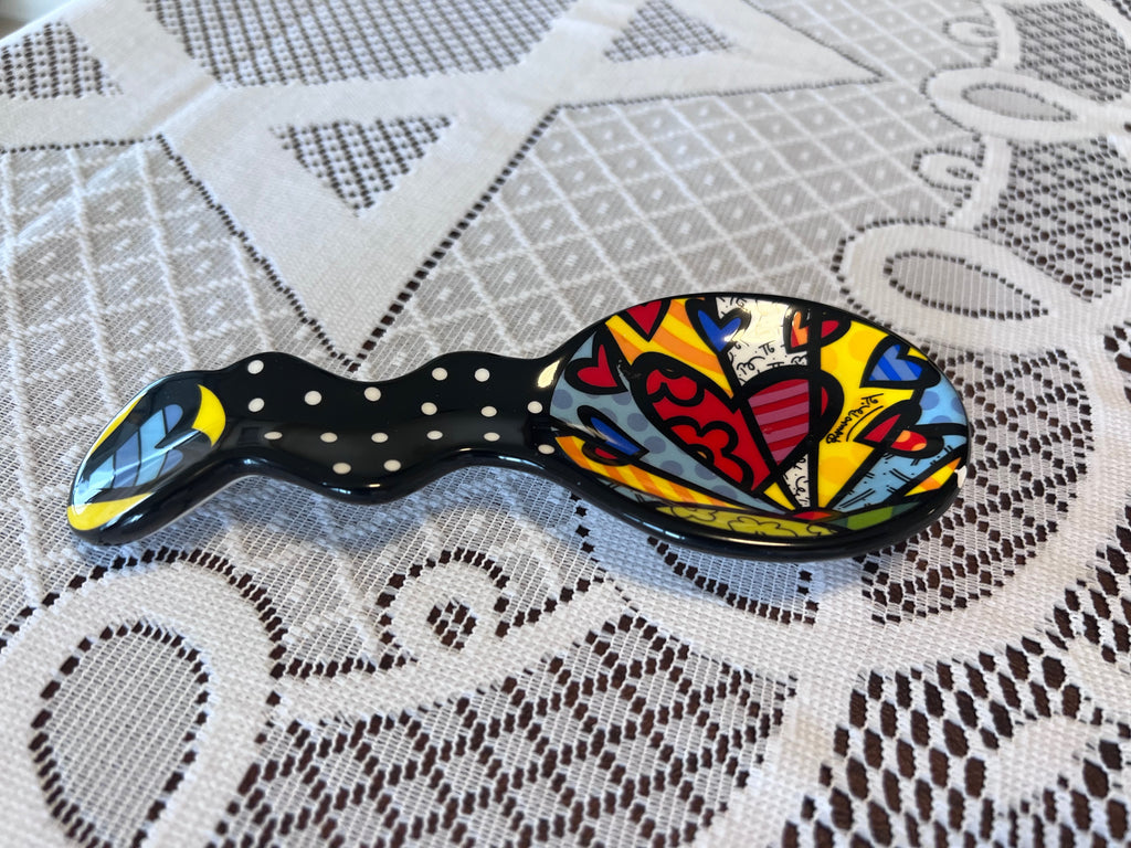 ROMERO BRITTO CERAMIC "A NEW DAY" SPOON REST