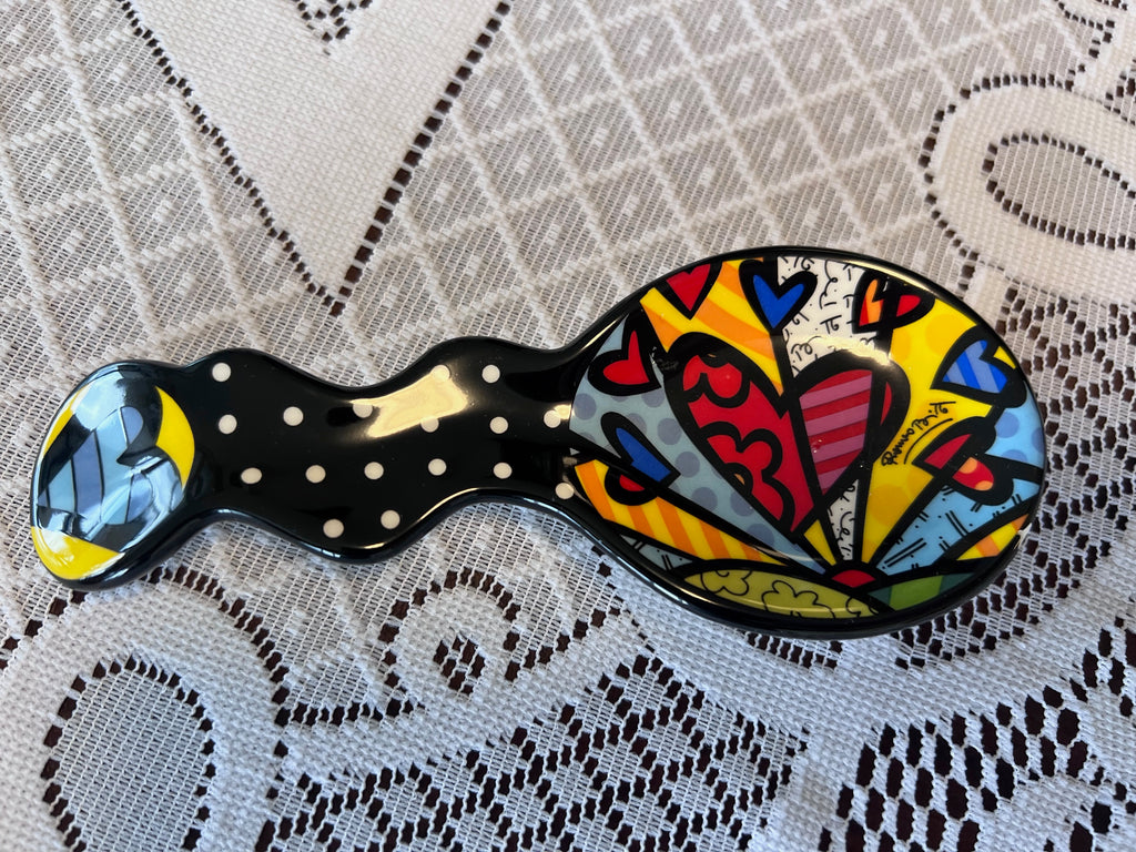 ROMERO BRITTO CERAMIC "A NEW DAY" SPOON REST