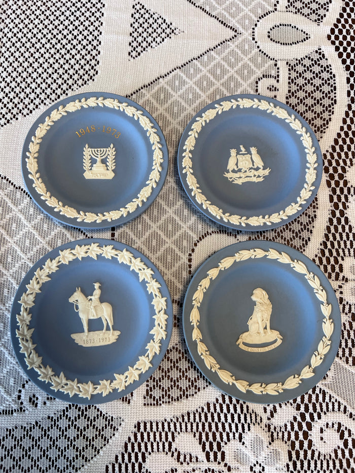 4 Wedgwood Jasperware Mini Collector Plates