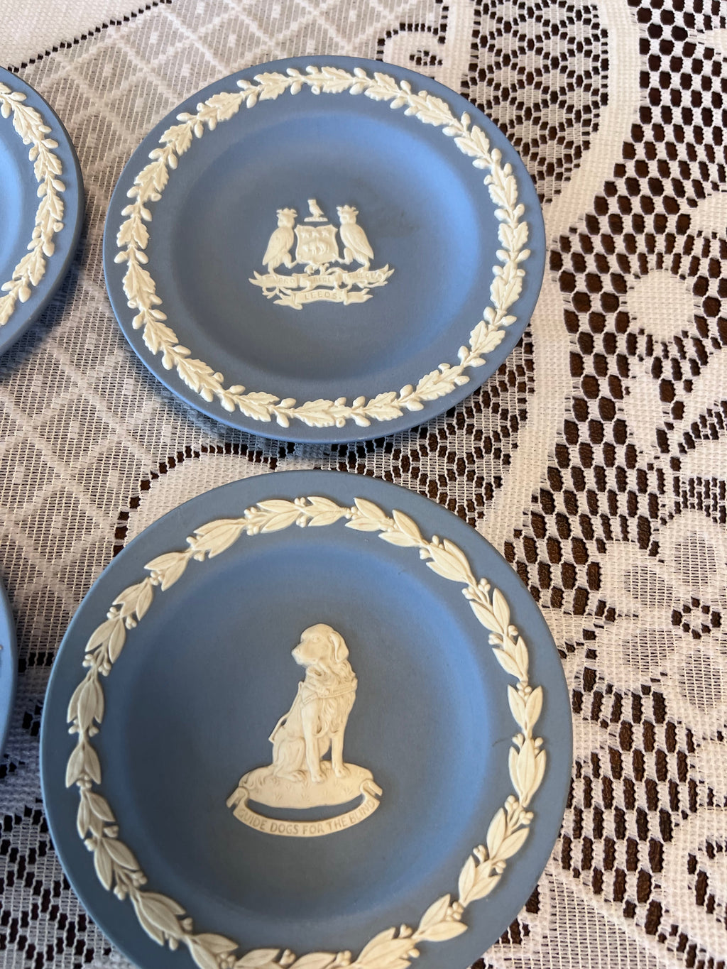 4 Wedgwood Jasperware Mini Collector Plates
