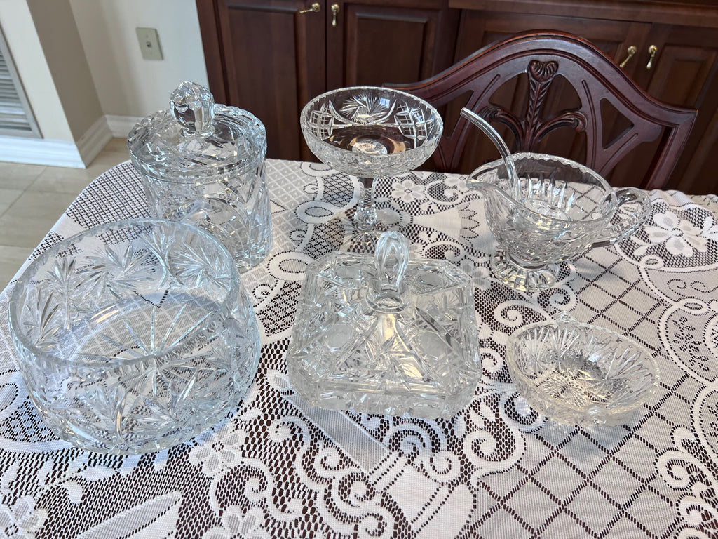 Crystal Bowls/Dishes Lot