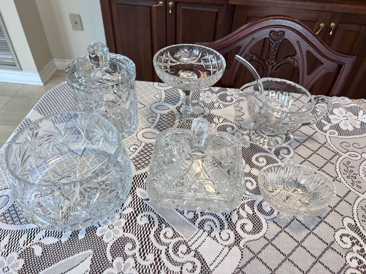 Crystal Bowls/Dishes Lot