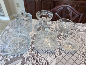Crystal Bowls/Dishes Lot