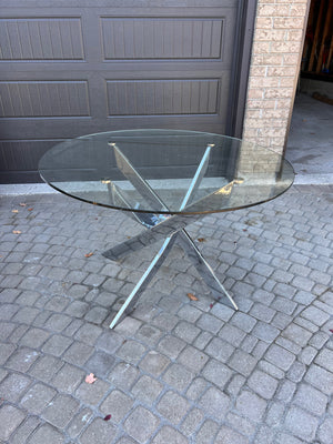 Round Glass Dining Table