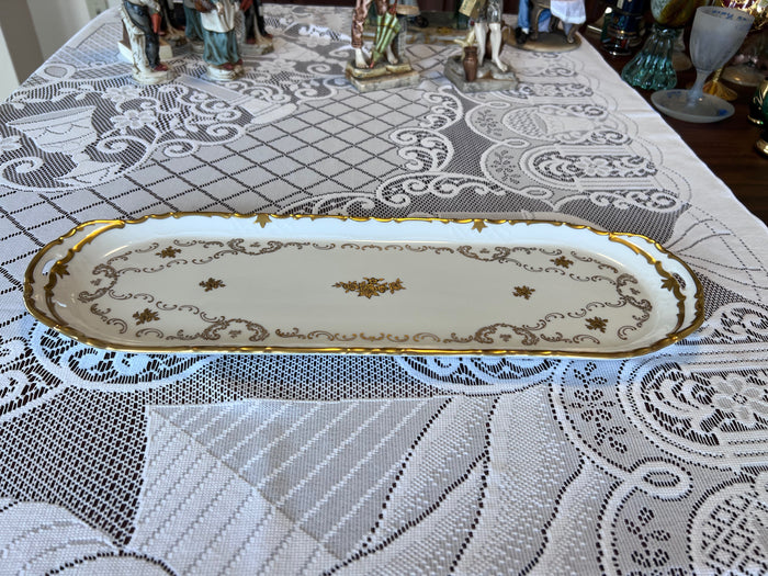 Reichenbach 'Gold Rose' Sandwich Tray