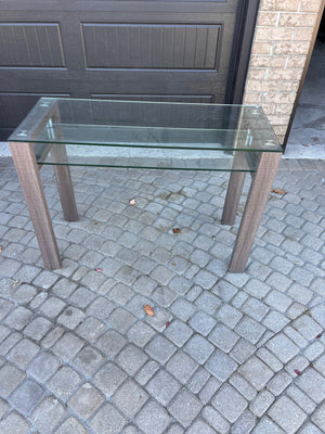 2-Tier Glass Console Table