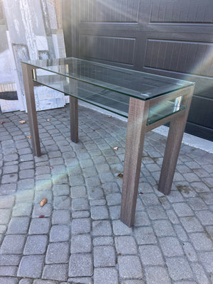 2-Tier Glass Console Table