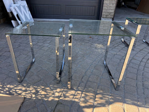 2pc Glass Nesting Tables