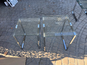 2pc Glass Nesting Tables