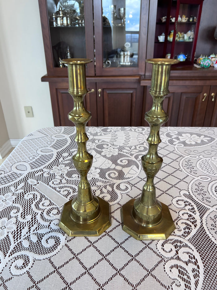Pair of Brass Candle Holders