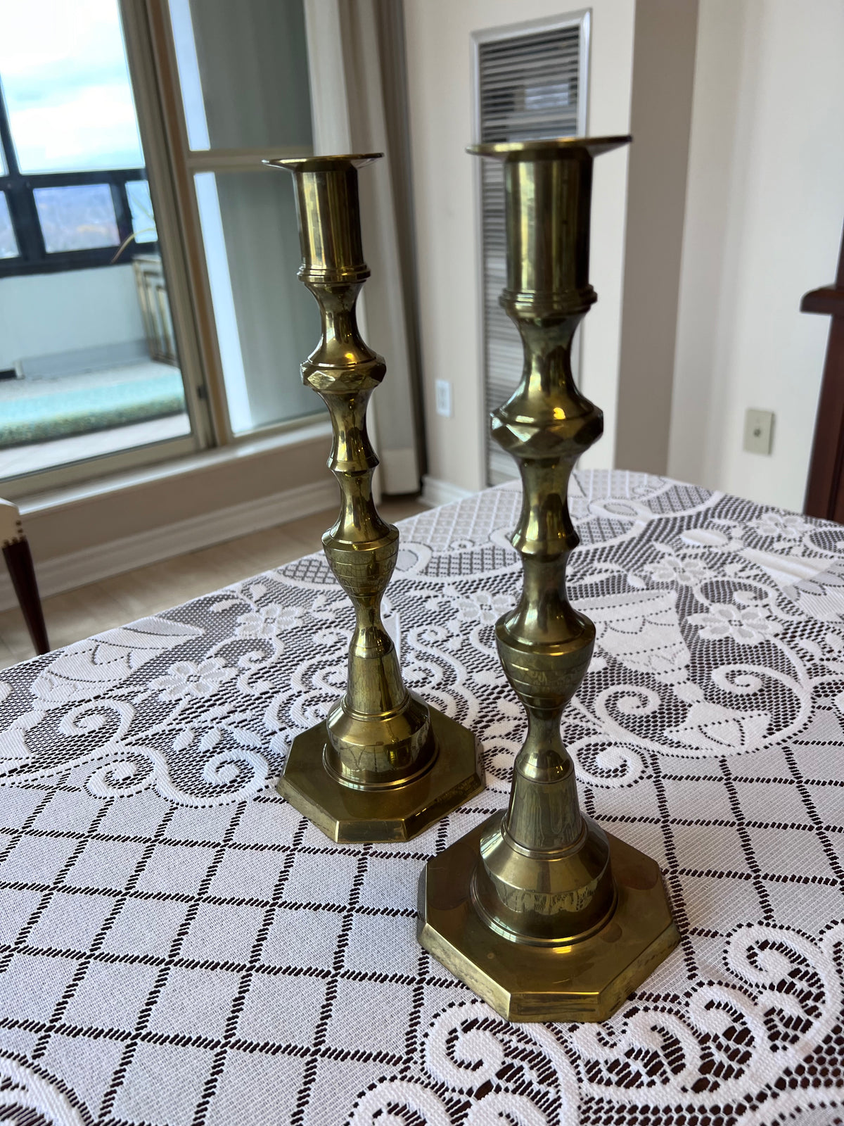 Pair of Brass Candle Holders