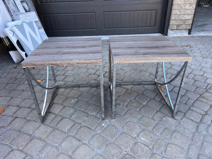 Pair of Side Tables, Dark