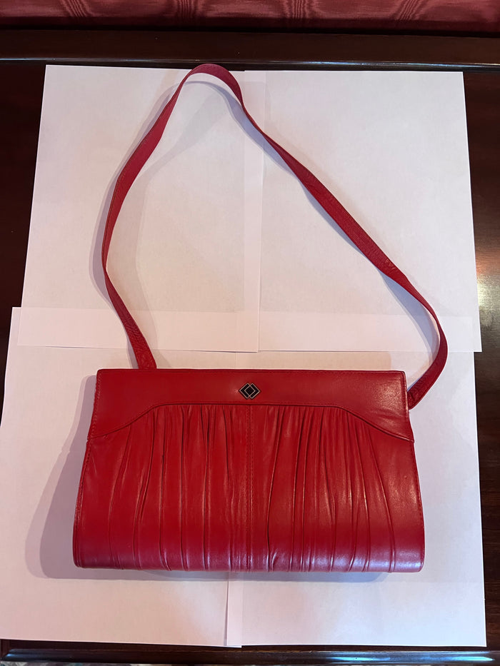Vintage Red Leather Purse