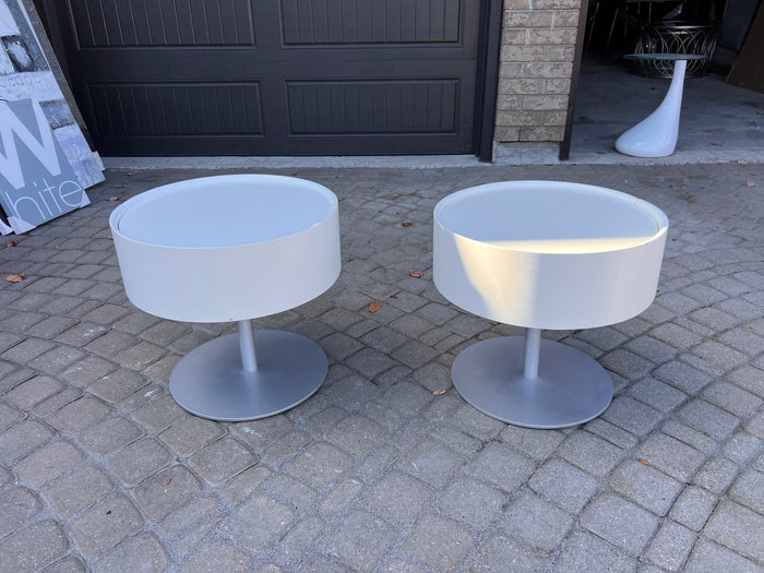 Pair of "European Furniture" Low Profile Nightstands