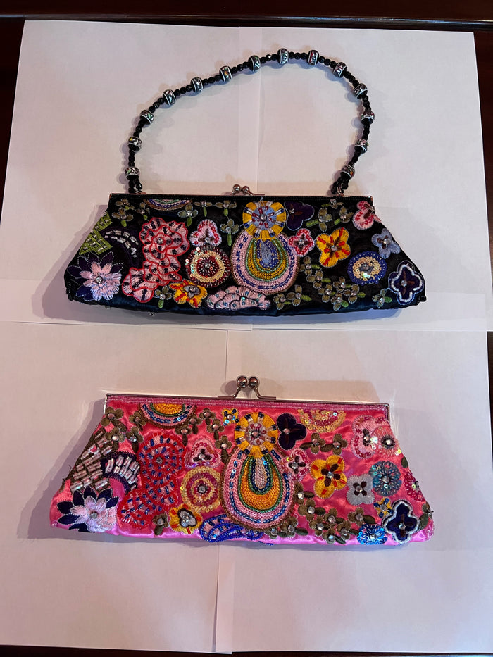 2 Beaded Clutch Bags