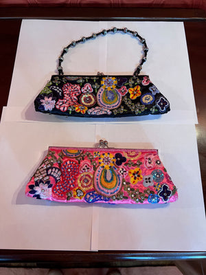 2 Beaded Clutch Bags