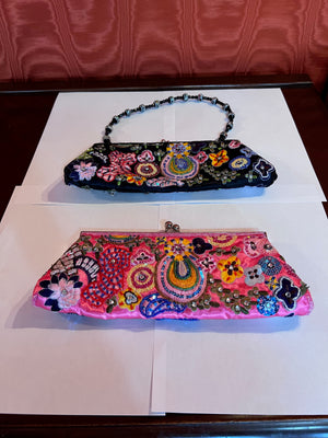 2 Beaded Clutch Bags