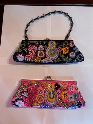 2 Beaded Clutch Bags