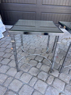 Pair of Mirrored Side Tables