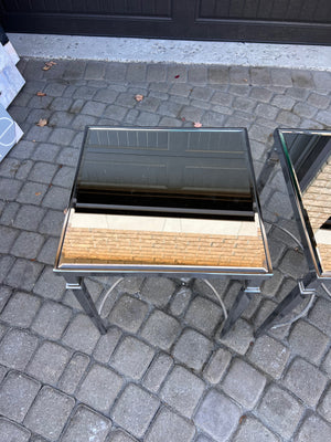 Pair of Mirrored Side Tables