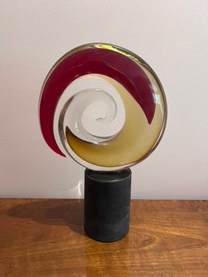 Italian Venetian Murano Glass Sculpture Signed by Romano Dona (*Gallery Price is $6,000+)