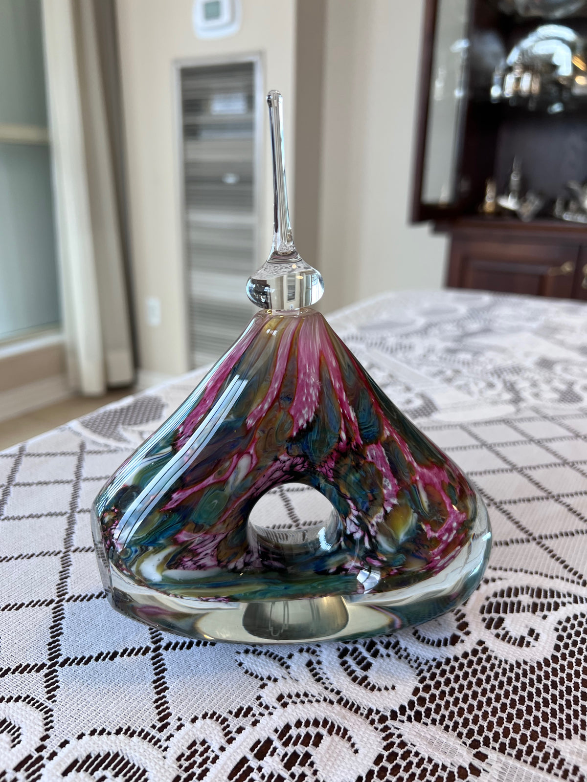 Robert Eickholt Signed Art Glass Perfume Bottle
