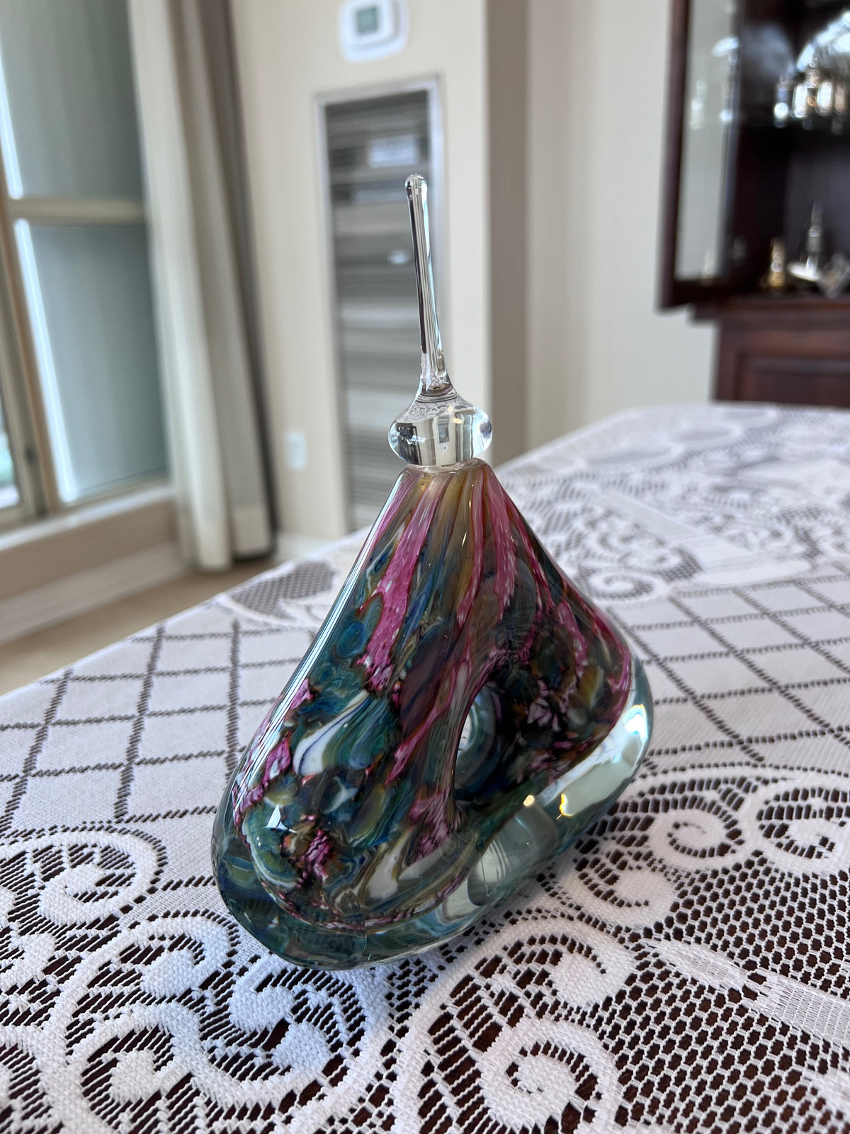 Robert Eickholt Signed Art Glass Perfume Bottle