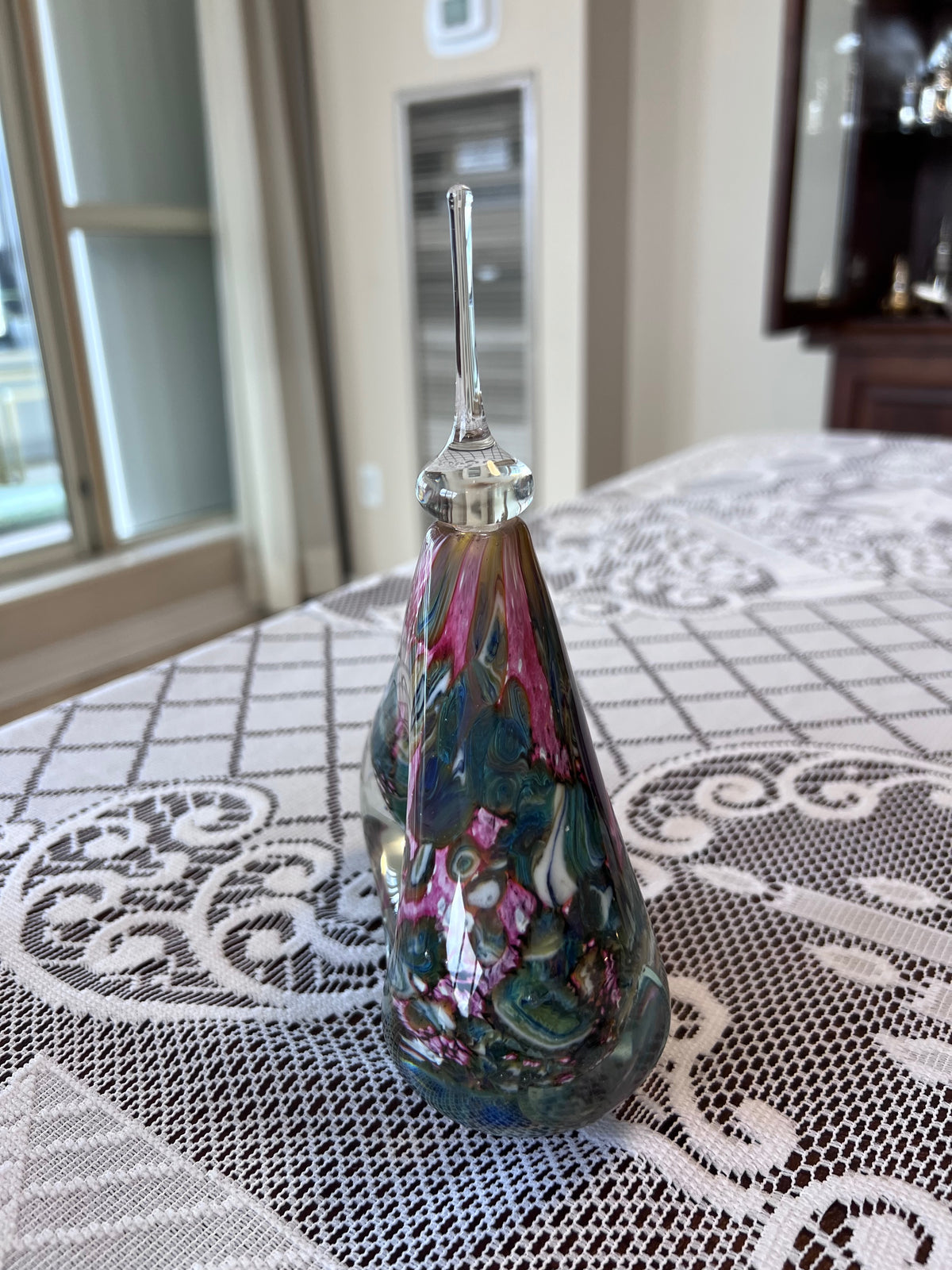 Robert Eickholt Signed Art Glass Perfume Bottle