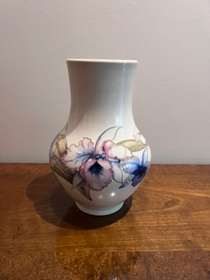 Moorcroft White Orchid Vase
