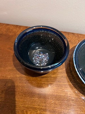 2 Small Kosta Boda "Cosmos" Crystal Bowls by B. Vallien