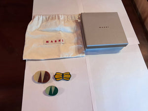 'Marni' Enamel Brooch- Lot of 3