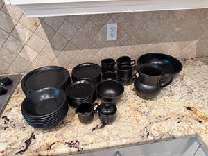 Studio Nova Reflections Midnight Dinnerware Lot (*varying quantities)