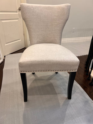 4 Beige/Cream Chairs (*condition noted)