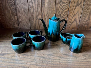 Blue Mountain Pottery 7 pc Tea Set