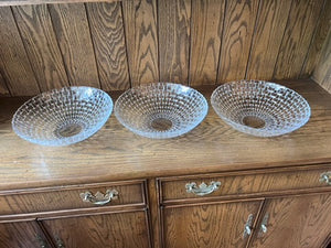 3 Nachtmann Bossa Nova Crystal Serving Bowls