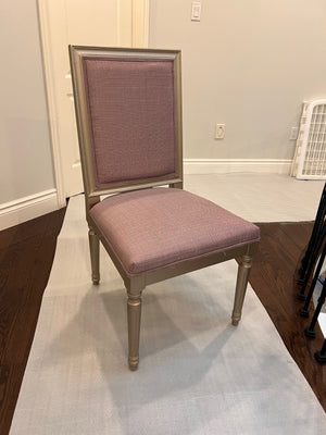 6 Lilac/Rose Chairs
