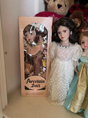 4 Vintage Porcelain Dolls