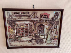 Anton Pieck 3D Framed Art