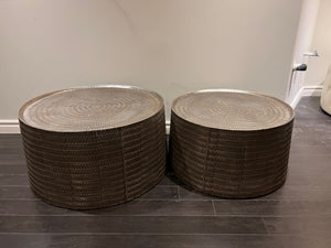 2pc Offset Metal Coffee Table