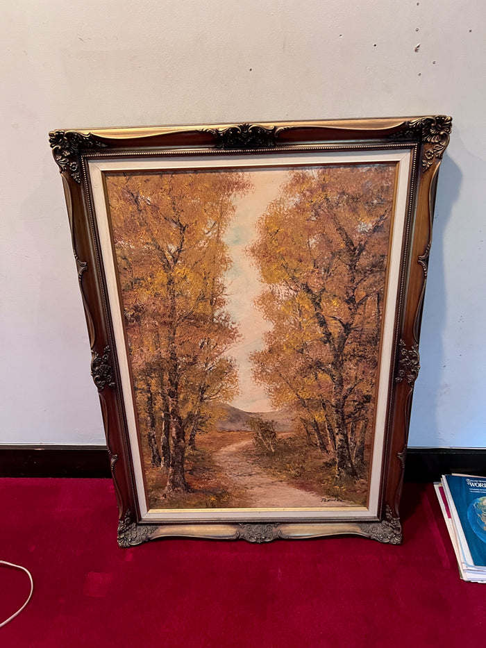 Original Oil Painting 'Austrian Forest Scene' by Franz Preiner