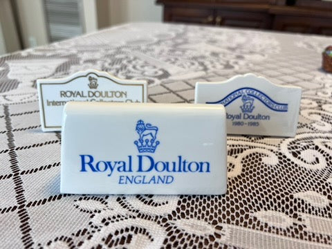 3 Royal Doulton Dealer Signs