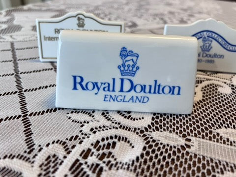 3 Royal Doulton Dealer Signs