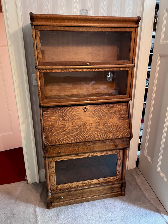 Antique Barrister Secretary Desk