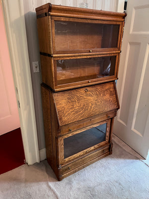 Antique Barrister Secretary Desk