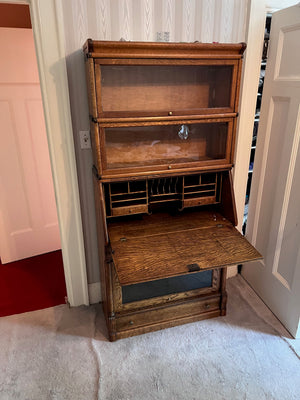 Antique Barrister Secretary Desk