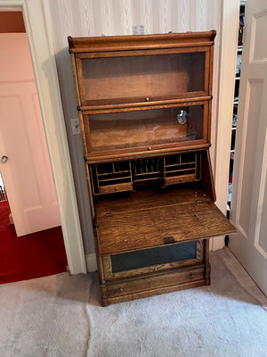 Antique Barrister Secretary Desk