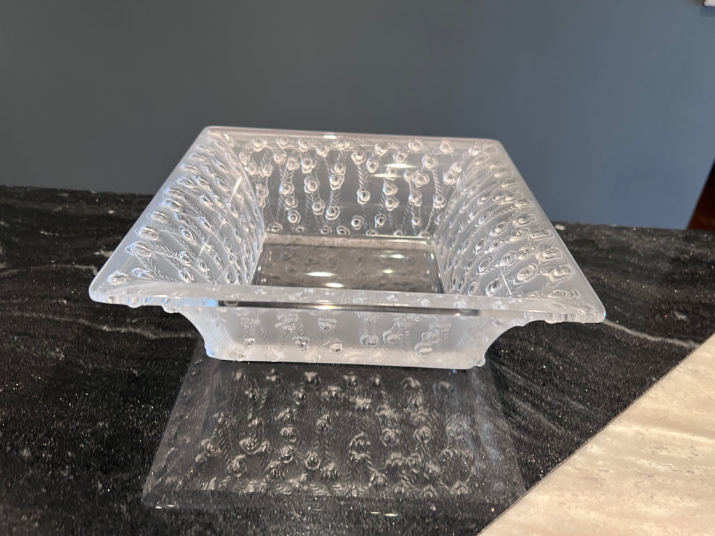 Vintage Lalique France “Roses” Bowl, Model # 10-407