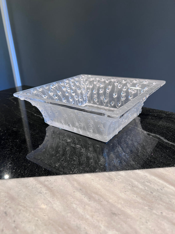 Vintage Lalique France “Roses” Bowl, Model # 10-407