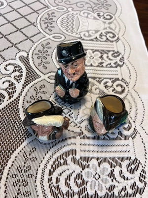 3 Small Royal Doulton Toby Jugs