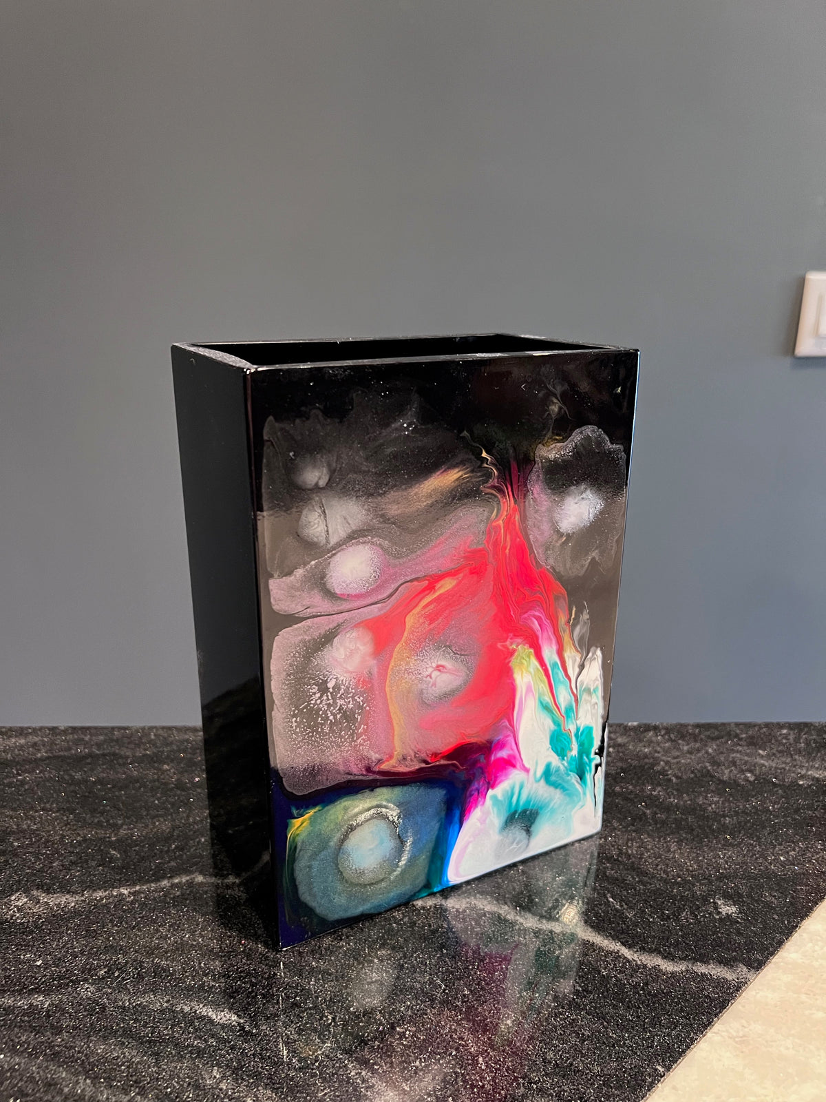 Kosta Boda Art Glass Black Vase by Åsa Jungnelius